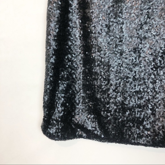 Halogen Black Metallic Sequin Skirt 4P - Picture 3 of 8